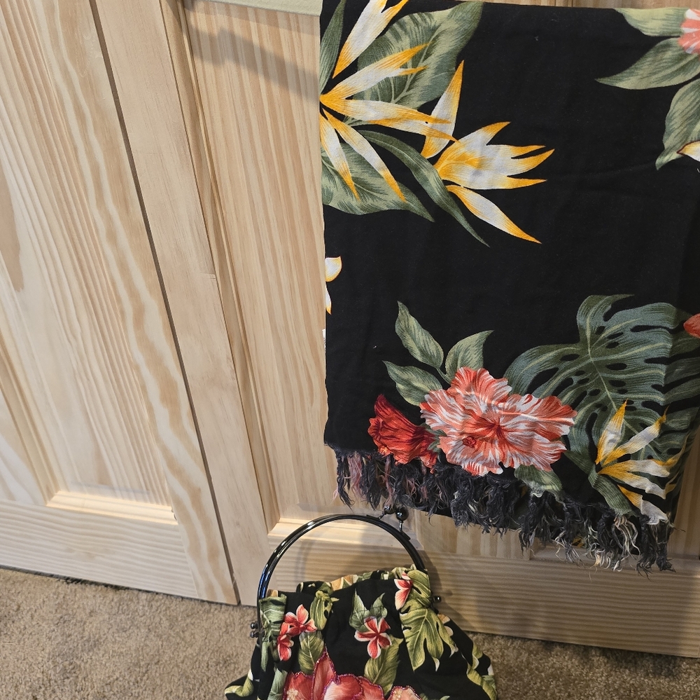 Purse with matching scarf/sarong